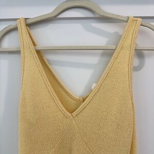 Butter Yellow knit Roxy Dress